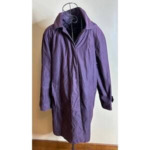 London Fog Purple Coat Women’s L Petite